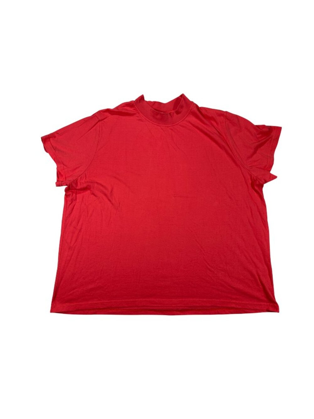 American Sweetheart Red Womens T-Shirt 3X Short Sleeve Relaxed Fit Cotton Blend